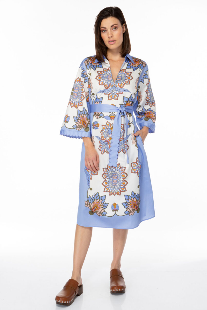 FOULARD Cotton Dress sky – IVI GmbH