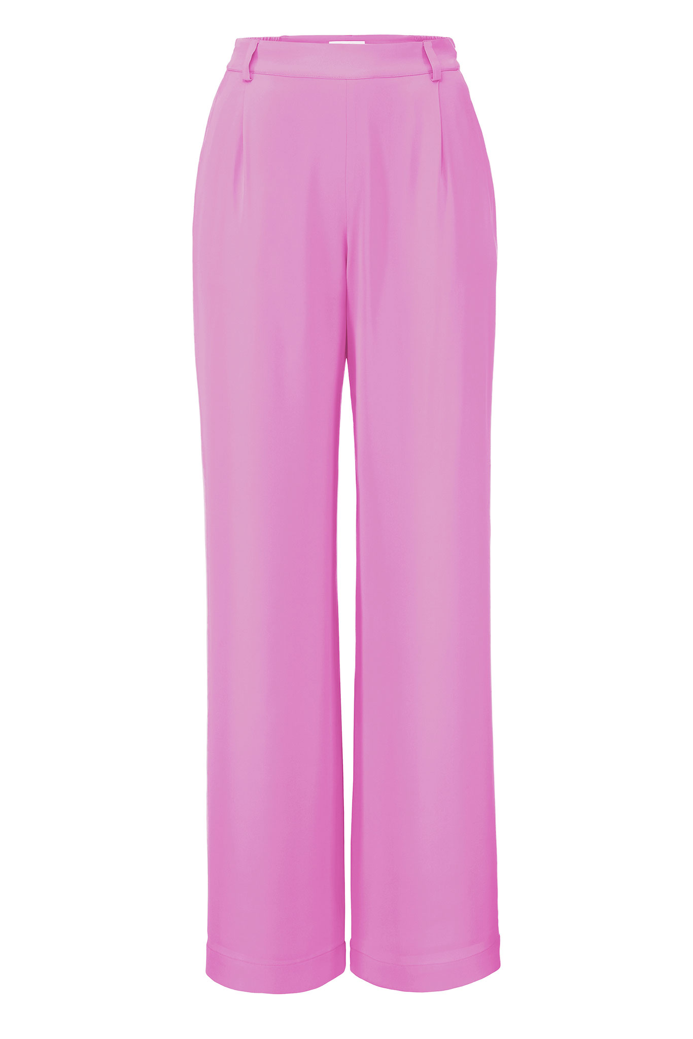 IVI GmbH SOLID SILK Seidenhose mit weitem Bein pink orchid