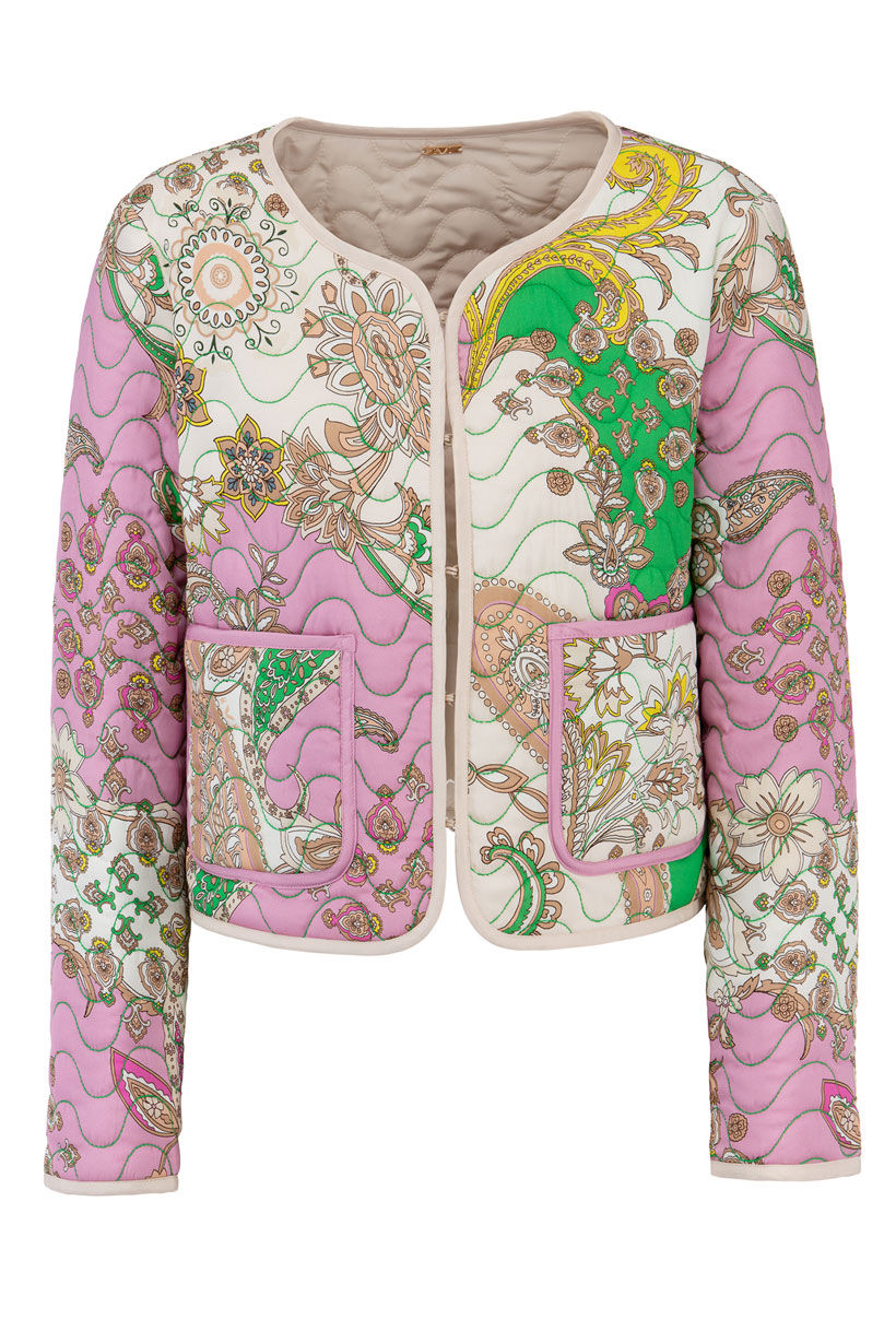 IVI GmbH PAISLEY Gesteppte Wendejacke aus Seide multicolor