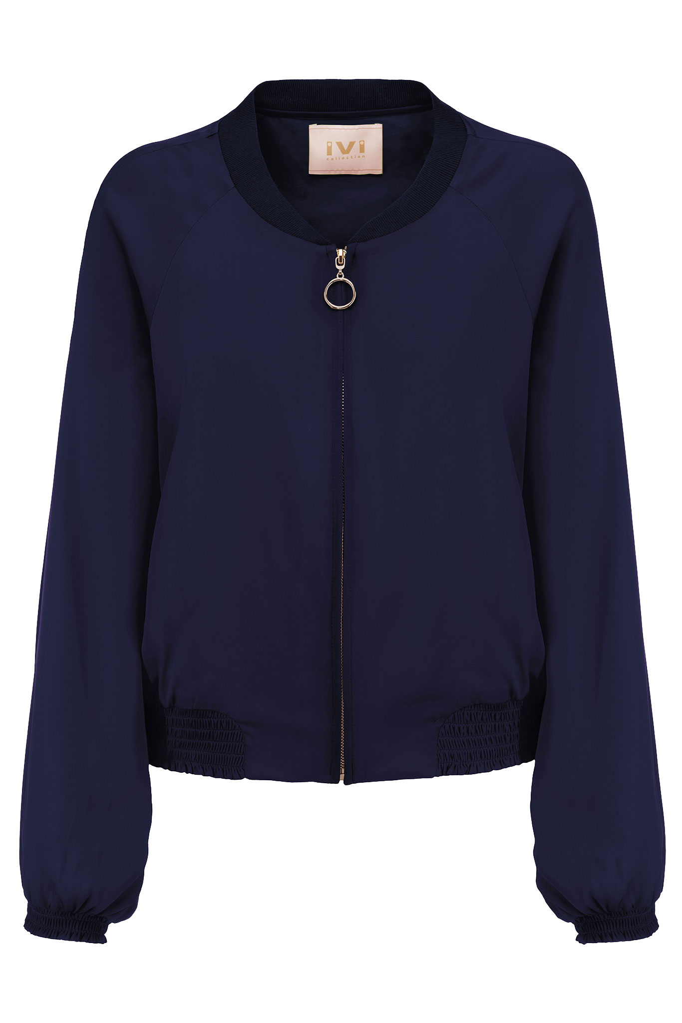 IVI GmbH SOLID SILK Seidenblouson navy