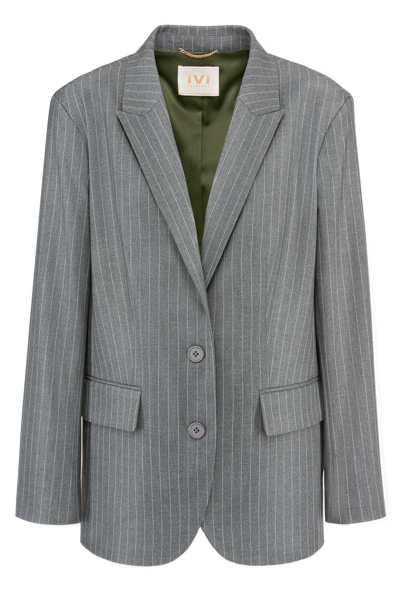 IVI GmbH PINSTRIPE Klassischer Blazer graphit